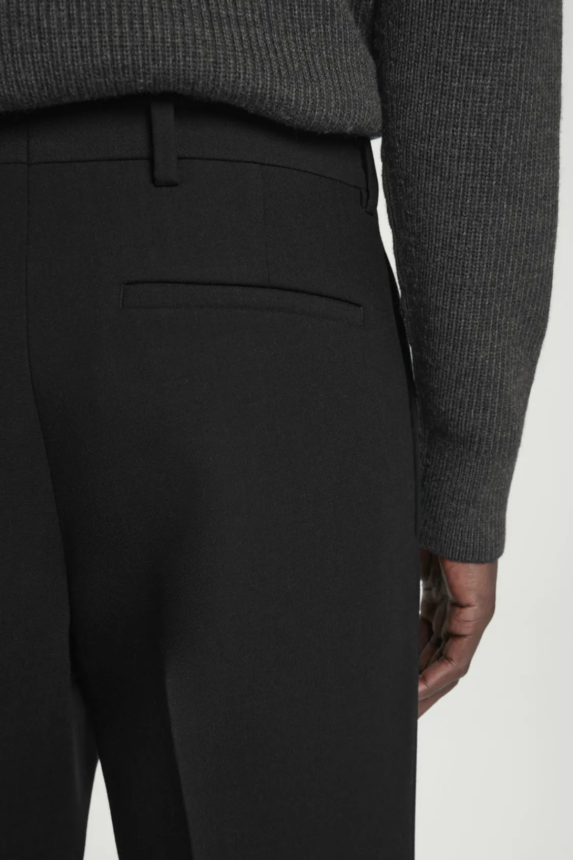 COS CROPPED WOOL-BLEND FLARED PANTS- Pants