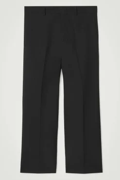 COS CROPPED WOOL-BLEND FLARED PANTS- Pants