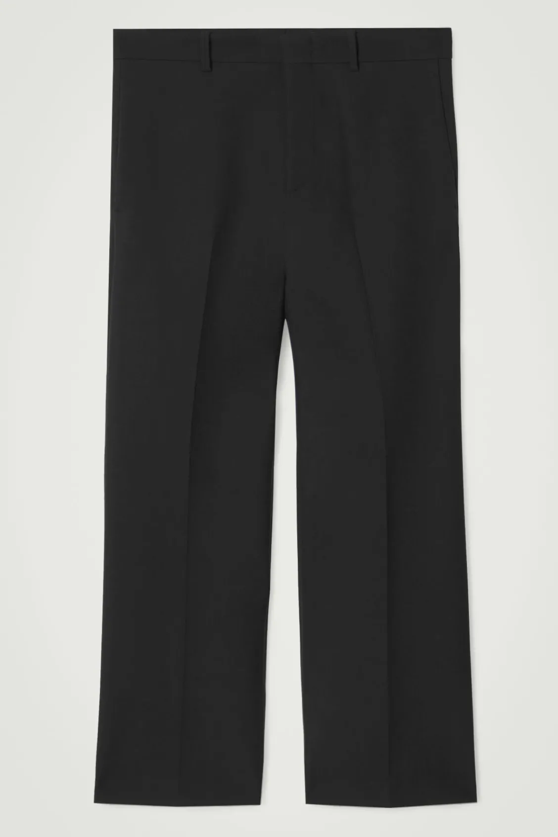 COS CROPPED WOOL-BLEND FLARED PANTS- Pants