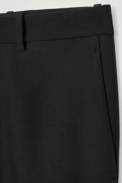 COS CROPPED WOOL-BLEND FLARED PANTS- Pants
