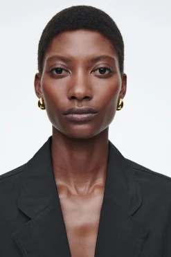 COS CURVED DOMED EARRINGS-Women Jewelry