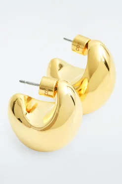 COS CURVED DOMED EARRINGS-Women Jewelry