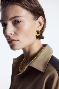 COS DECONSTRUCTED COLOR-BLOCK WOOL SHIRT-Women Shirts & Blouses | Tops