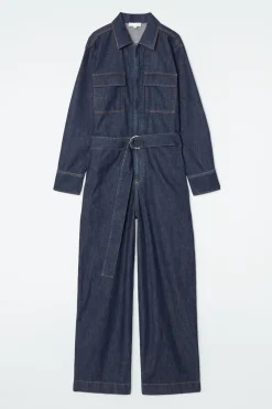COS DENIM BOILERSUIT-Women Dresses & Jumpsuits | Pants