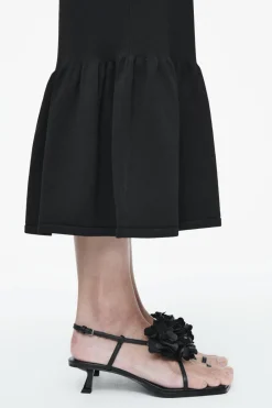 COS DETACHABLE-FLOWER KITTEN-HEEL SANDALS-Women Shoes