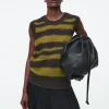 COS DISTRESSED STRIPED LINEN-BLEND KNITTED TANK-Women Tops | Sweaters & Cardigans