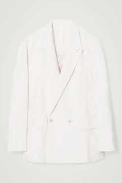 COS DOUBLE-BREASTED DENIM BLAZER - RELAXED- Coats & Jackets