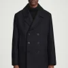 COS DOUBLE-BREASTED WOOL PEA COAT- Coats & Jackets
