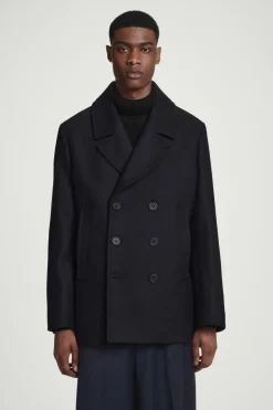 COS DOUBLE-BREASTED WOOL PEA COAT- Coats & Jackets