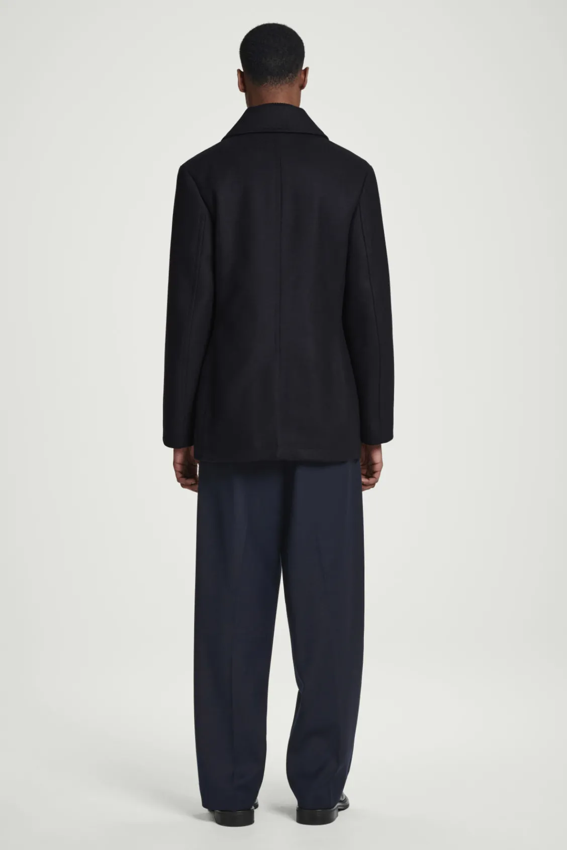 COS DOUBLE-BREASTED WOOL PEA COAT- Coats & Jackets