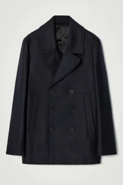 COS DOUBLE-BREASTED WOOL PEA COAT- Coats & Jackets