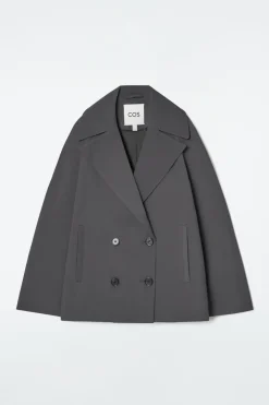 COS DOUBLE-BREASTED WOOL-BLEND JACKET-Women Coats & Jackets