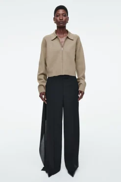 COS DOUBLE-FACED KNITTED JACKET-Women Tops | Coats & Jackets
