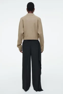 COS DOUBLE-FACED KNITTED JACKET-Women Tops | Coats & Jackets