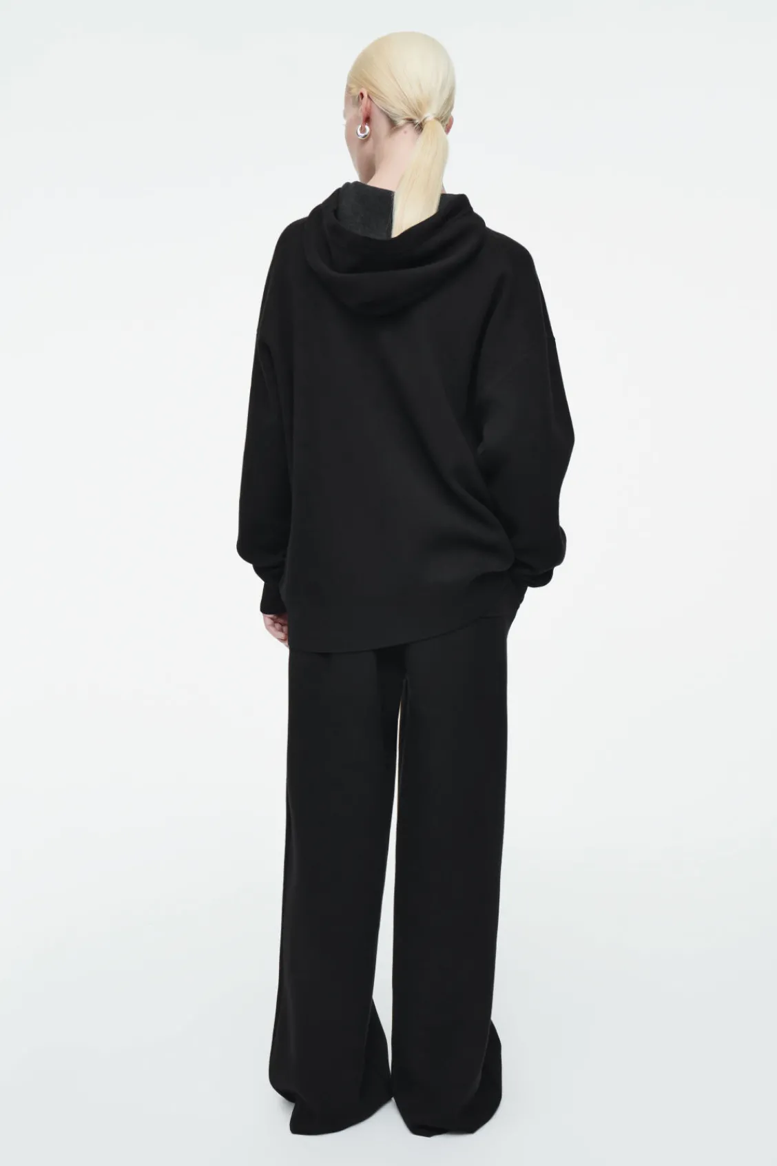 COS DOUBLE-FACED KNITTED JOGGERS-Women Pants | Sweaters & Cardigans