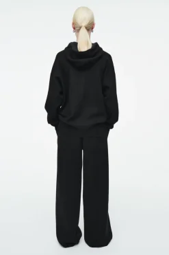 COS DOUBLE-FACED KNITTED ZIP-UP HOODIE-Women Tops | Coats & Jackets