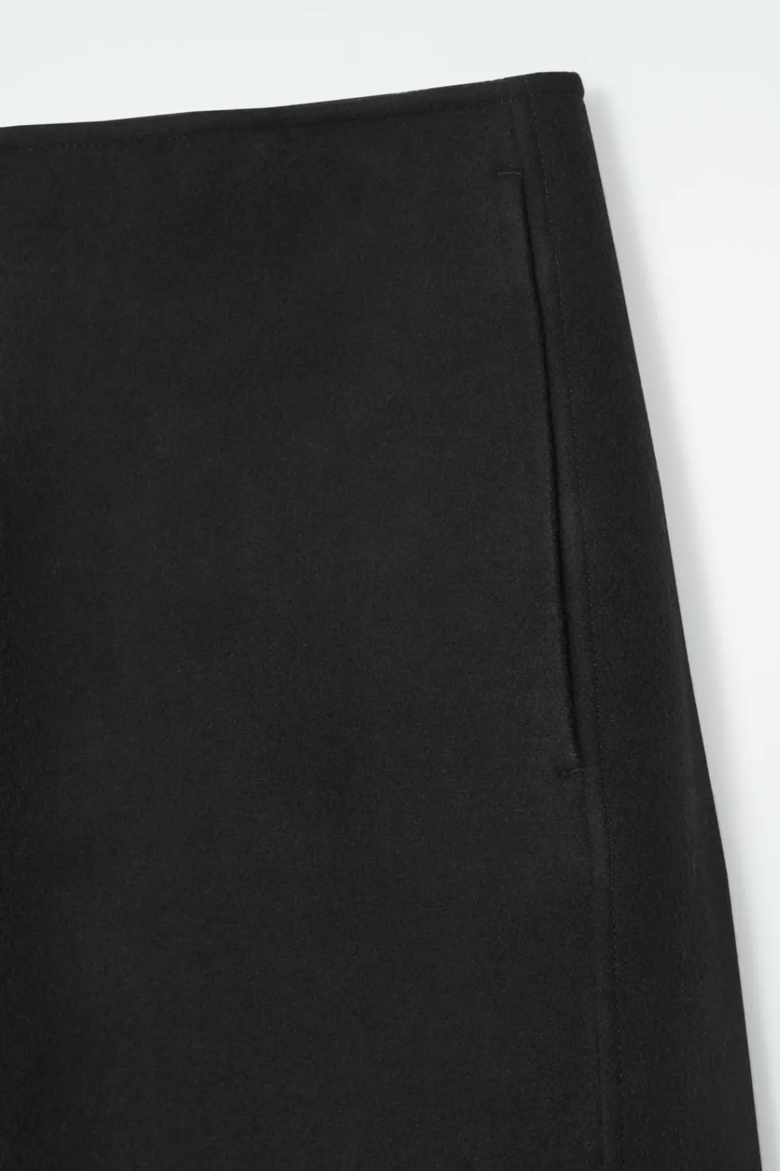 COS DOUBLE-FACED WOOL BARREL-LEG PANTS-Women Pants