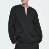 COS DOUBLE-FACED WOOL BLOUSE-Women Shirts & Blouses | Tops