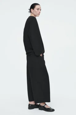 COS DOUBLE-FACED WOOL BLOUSE-Women Shirts & Blouses | Tops