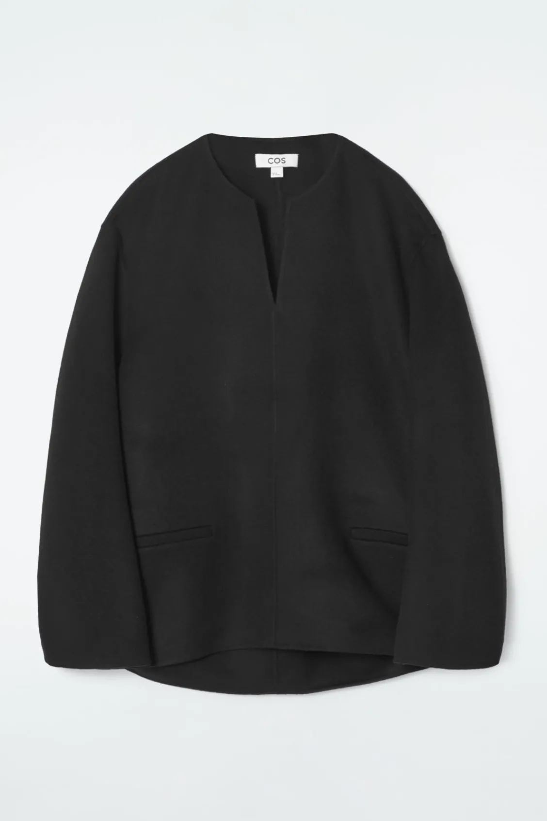 COS DOUBLE-FACED WOOL BLOUSE-Women Shirts & Blouses | Tops