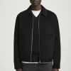 COS DOUBLE-FACED WOOL HARRINGTON JACKET- Coats & Jackets