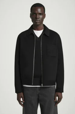 COS DOUBLE-FACED WOOL HARRINGTON JACKET- Coats & Jackets