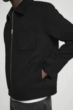 COS DOUBLE-FACED WOOL HARRINGTON JACKET- Coats & Jackets
