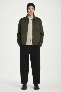 COS DOUBLE-FACED WOOL HARRINGTON JACKET- Coats & Jackets