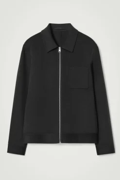 COS DOUBLE-FACED WOOL HARRINGTON JACKET- Coats & Jackets