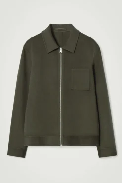 COS DOUBLE-FACED WOOL HARRINGTON JACKET- Coats & Jackets