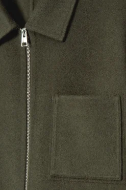 COS DOUBLE-FACED WOOL HARRINGTON JACKET- Coats & Jackets
