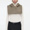 COS DOUBLE-FACED WOOL HYBRID HOOD-Women Capes & Hybrids | Coats & Jackets