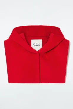COS DOUBLE-FACED WOOL HYBRID HOOD-Women Hats & Scarves | Capes & Hybrids