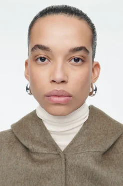 COS DOUBLE-FACED WOOL HYBRID HOOD-Women Capes & Hybrids | Coats & Jackets