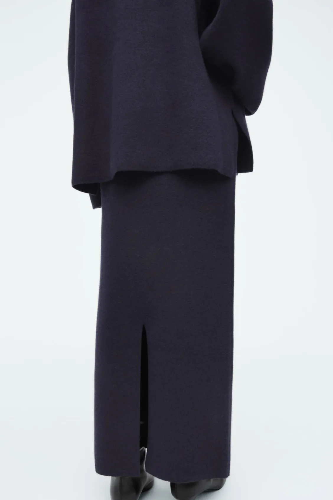 COS DOUBLE-FACED WOOL MAXI SKIRT-Women Skirts | Sweaters & Cardigans