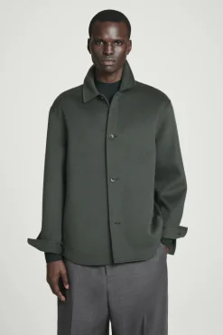 COS DOUBLE-FACED WOOL OVERSHIRT- Shirts | Coats & Jackets