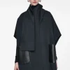 COS DOUBLE-FACED WOOL SCARF CAPE-Women Capes & Hybrids | Coats & Jackets