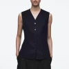 COS DOUBLE-FACED WOOL VEST-Women Vests & Tailoring | Coats & Jackets