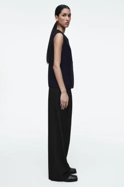 COS DOUBLE-FACED WOOL VEST-Women Vests & Tailoring | Coats & Jackets