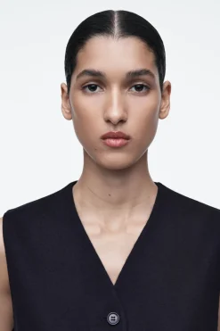 COS DOUBLE-FACED WOOL VEST-Women Vests & Tailoring | Coats & Jackets