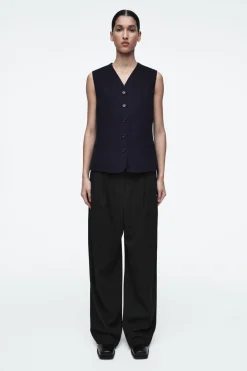 COS DOUBLE-FACED WOOL VEST-Women Vests & Tailoring | Coats & Jackets