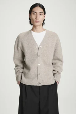 COS DOUBLE-FACED WOOL V-NECK CARDIGAN- Sweaters & Cardigans