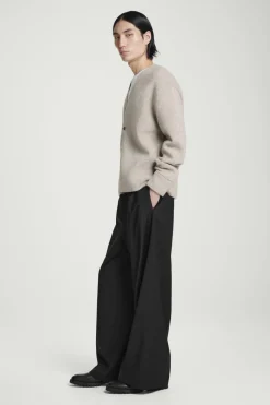 COS DOUBLE-FACED WOOL V-NECK CARDIGAN- Sweaters & Cardigans