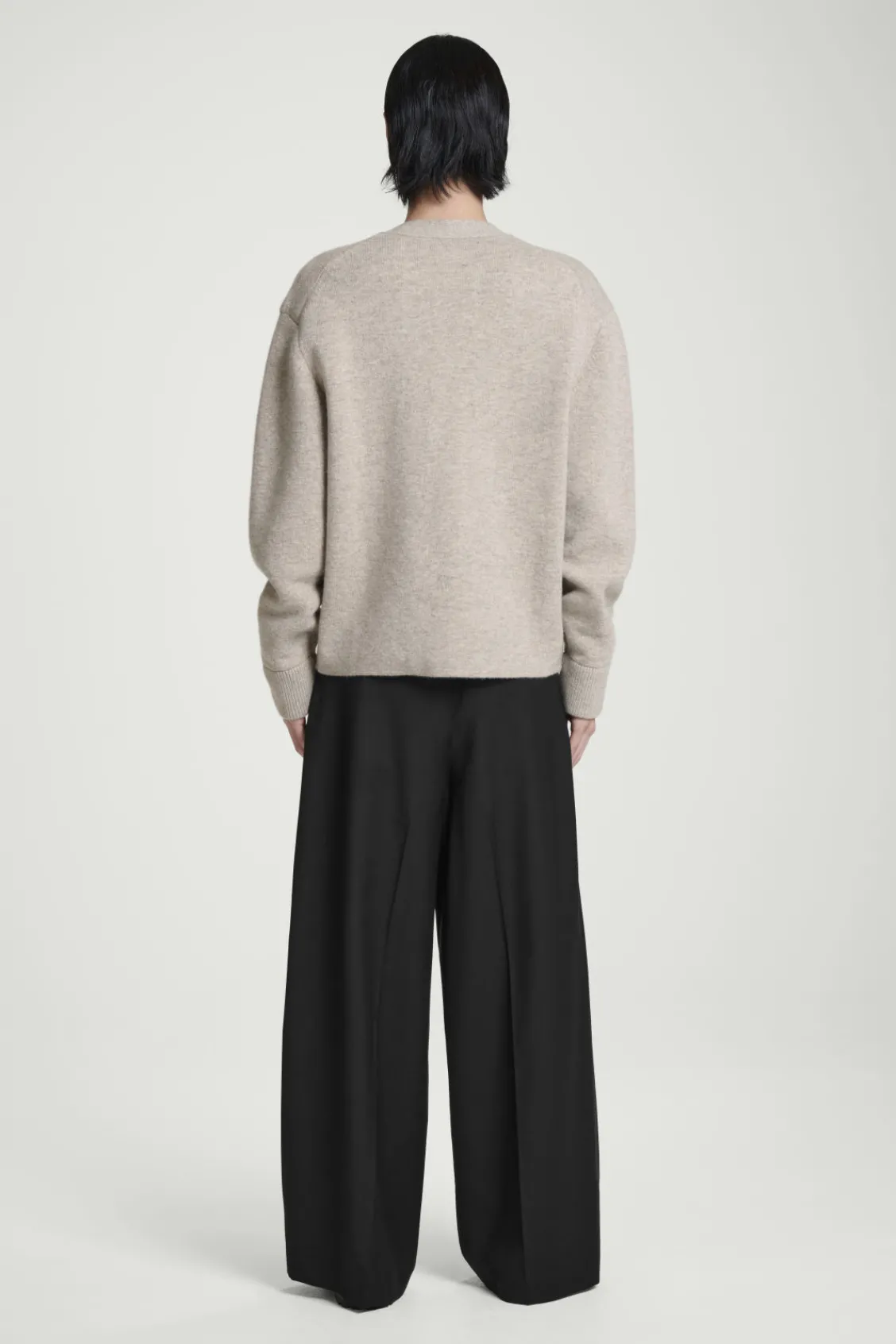 COS DOUBLE-FACED WOOL V-NECK CARDIGAN- Sweaters & Cardigans