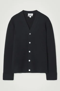 COS DOUBLE-FACED WOOL V-NECK CARDIGAN- Sweaters & Cardigans