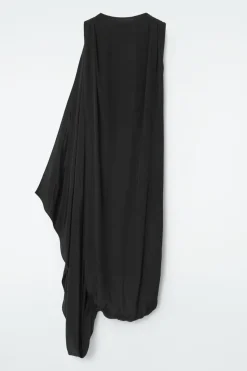 COS DRAPED BALLOON MIDI DRESS-Women Dresses & Jumpsuits