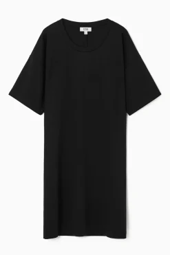 COS DRAPED MINI T-SHIRT DRESS-Women Dresses & Jumpsuits