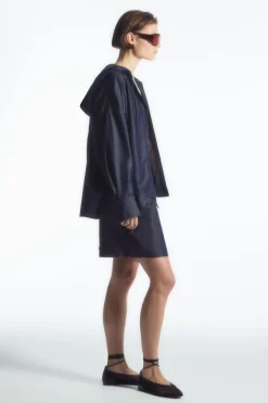 COS DRAWSTRING DENIM SHORTS-Women Pants