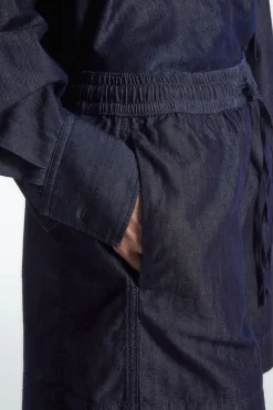 COS DRAWSTRING DENIM SHORTS-Women Pants