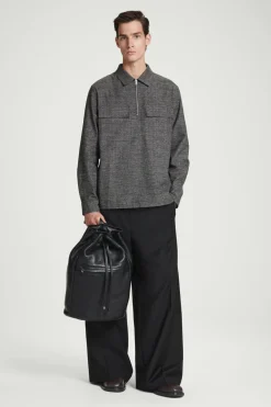 COS DRAWSTRING DUFFLE BAG - LEATHER- Bags & Wallets